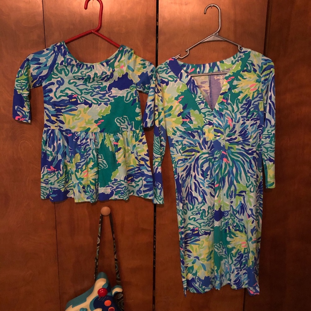 Lilly pulitzer mommy and me set of dresses